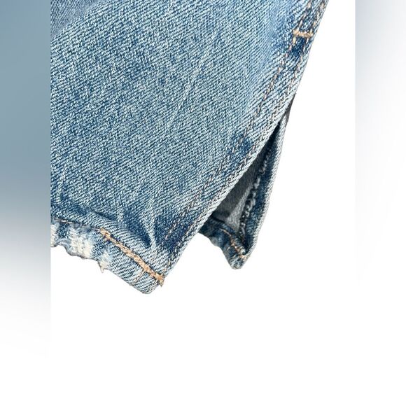 Torrid High Rise Straight Jeans 20 R Button Flight Light Wash Slit Ankle Mom - Picture 5 of 11